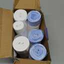 10 Gallon Trash Bags with Drawstring - 120 Count Heavy Duty 1.2 Mil Garbage Bags 38 Liter Unscented White Kitchen Bin Liners for Home & Office