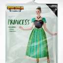 Spooktacular Creations Adult Princess Costume, Halloween Women Coronation Dress Costume, Green Princess Dress (Green, XXL)