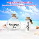 2 Pcs Honeymoon Sand Keepsake Jar 2025, Engagement, Wedding, Bridal Shower Gift, Romantic Honeymoon Gifts for Newlywed Couple(Equipped with a gift box)