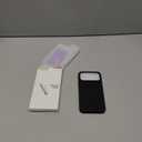 ORNARTO Compatible with iPhone 17 Pro Max Case 6.9", Slim Liquid Silicone 3 Layers Soft Gel Rubber Shockproof Protective Cover with Anti-Scratch Microfiber Lining-Black