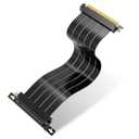 EZDIY-FAB PCIE Gen 4 16x Extreme Flexible, High Speed Riser Cable PCI Express 4.0 Port GPU Extension Card-Right Angle Connector [11.8in/30cm] (Black)