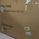 INJOPEXI Decorative Garden Fence 6 Panels 13ft(L)36in(H) Garden Fences with 6 Panels Rustproof Metal Wire No Dig Temporary Animal Barrier Fencing Outdoor Dog Fence for Yard Patio - Without Gate