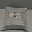 PURE ERA Jersey Knit Duvet Cover Set 100% T-Shirt Heather Cotton Super Soft Comfy Classic Striped Design, with Zipper Closure, Forest Green Stripe, Queen