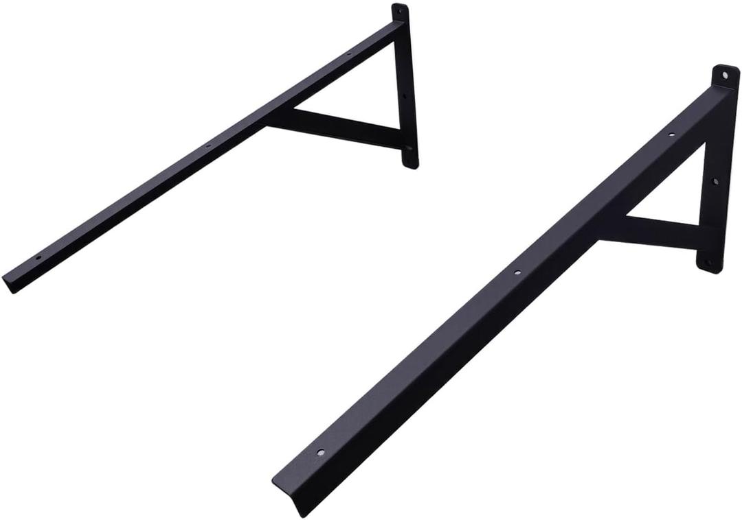 Heavy-Duty Window Awning Brackets,Angled Awning Rack Stands, Outdoor Porch Door Awning Bracket for Front Doors, Windows, Porches, Balconies (No Screws Installed)
