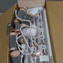 INFINITIPRO BY CONAIR Ceramic Flocked - Hot Rollers for Long, Medium, and All Hair - Hair Curler - Hair Roller Clips Included - 1 1/4-inch, 1-inch, and 3/4-inch Rollers (White)