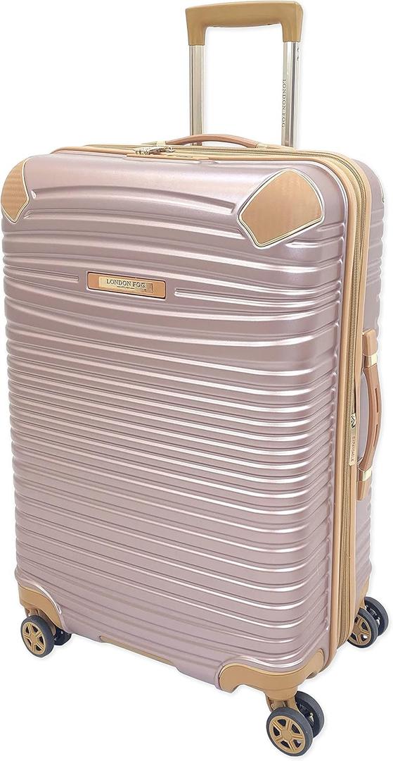London Fog Chelsea 25" Expandable Spinner, Rose Gold