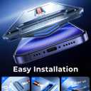 MAGIC JOHN 2 Pack for iPhone 16 6.1 inch Tempered Glass Screen Protector (Not Pro), Auto Dust-Elimination, Bubble Free, Easy Installation, HD Clear