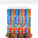 Geetery 4 Pack Metal Sports Marathon Medal Hanger Display with 20 Pcs Hanging Hooks Over 160 Medals Easy to Install Shelf Rack Wall Mount Award Plaques for Gymnastics Running Marathon Soccer (White)