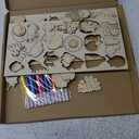 Fall Wooden Magnet Painting Craft DIY Kids Autumn Harvest Arts Crafts Painting Kit for Kids DIY Creativity Art Supplies for Boys Girls Party Favor Ages 4-8 8-12 Birthday Thanksgiving Crafts Gifts