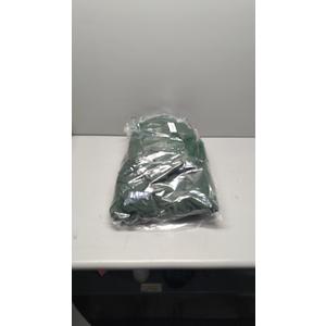 MooMee Bedding Sheet Set 100% Washed Cotton Linen Like Textured Breathable Durable Soft Comfy (Solid Forest Green, Queen)