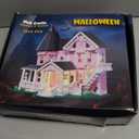 1349PCS Pink Palace House Building Set, Halloween Haunted House Blocks Toy, with Lights Christmas for Teens Girls 12+ Halloween House Kit for Kids Adults