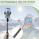 Selfie Stick Gimbal Stabilizer, UPXON 360 Rotation Tripod with Wireless Remote, Portable Phone Holder, Auto Balance 1-Axis Gimbal for Smartphones Tiktok Vlog Youtuber Live Video Record