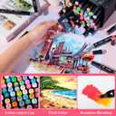 Alcohol Markers Set, 80 Color Dual Tip Art Drawing Markers, Artist Pens with Organizing Case for Adult Drawing Coloring Sketching