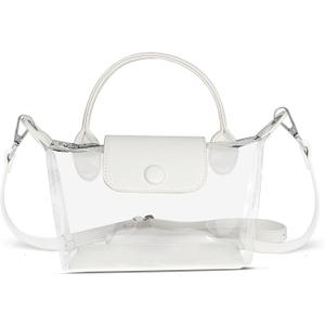 Clear Stadium Bag, Small Crossbody Bags, PVC Handbags, Clear Bag for Concerts, Sports Event