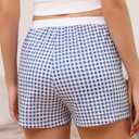 Boxer Shorts for Women Summer Lightweight Pajama Sleep Shorts Y2k Cute Micro Mini Pj Bottoms  (Blue, M)