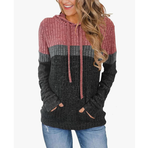 MixShe Women's Cozy Textured Sweaters 2025 Fall Fashion Hoodies, Size L