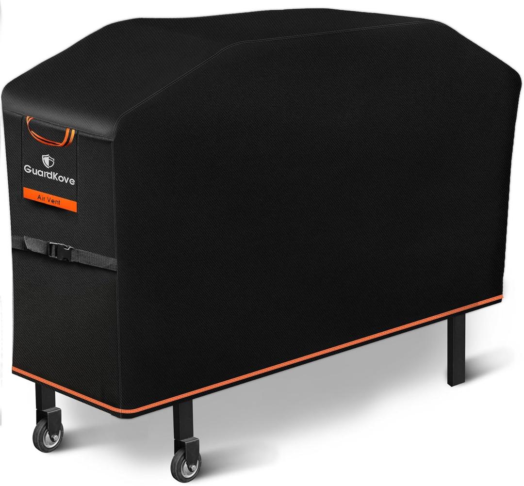 Griddle Cover for Blackstone 28" Griddle with Hood, 2026 Upgraded 1000D Heavy Duty Waterproof Flat Top 5483 Grill Cover, Tear & Fade Resistant with Buckle & Air Vents, Fits Blackstone 2 Burner Griddle