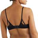 Maidenform Women's Push-Up Bra, Love The Lift Lace Demi Push-Up Bras for Women, Smoothing, Underwire, Convertible Straps (Black, M)