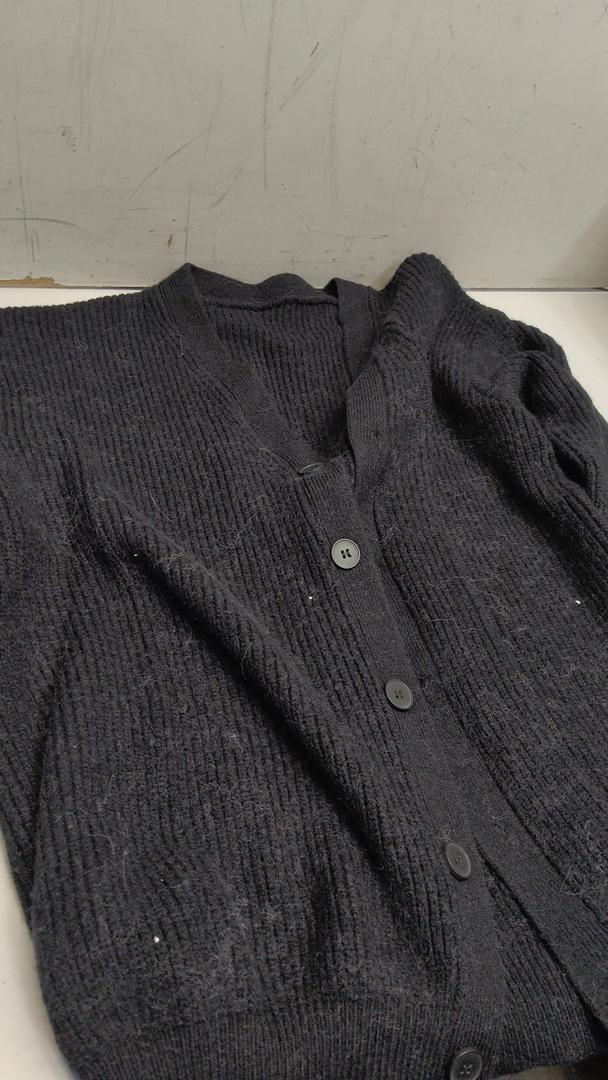 Warm V-Neck Knit Sweater Fall Winter Casual Jacket, Small