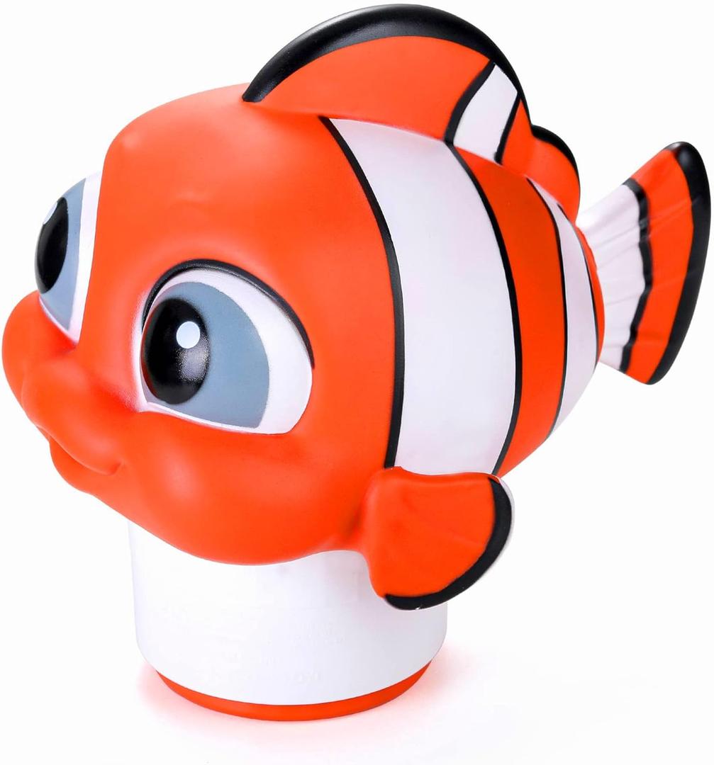 Chlorine Floater, Floating Pool Chlorine Dispenser, Fits 1 and 3 Inch Tablets & Bromine Holder for Large/Small Pools, Hot Tub, Spa - Clown Fish