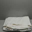 100% Cotton Comforter Twin Size, All Seasons Cotton Filled Blanket, Lightweight Durable Breathable Quilt (Twin, Motif)