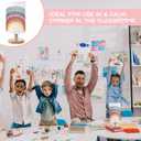 Classroom Lamp Calming Corner Decor Cozy Center 11. 61 Inches Small Bedside Desk Lamp USB Rainbow Reading Book Center Supplies for Home Bedroom Playroom Nursery
