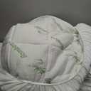 Ultra Soft Full Size Mattress Topper - Viscose Made from Bamboo Pillow Top Mattress Pad for Back Pain Relief - Naturally Cooling for Hot Sleepers, Green