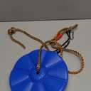 Sutekus Daisy Disc Tree Swing Seat with Rope Plastic Monkey Swing Playset for Backyard Outdoor (Blue)