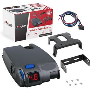 Universal Trailer Brake Controller for Trailers with 1-3 Axles Compatible with Ford GM Chevy Dodge RAM Toyota Jeep etc. Replacement 90160 Primus IQ Brake Controller