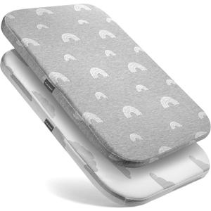 Baby Bassinet Mattress Topper, Waterproof Replacement Pad with Removable & Washable Mattress Covers (for Arms Reach Clear-Vue Co-Sleeper)