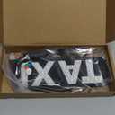 NBWDY RGB Dream Color Led Light Signs for Car, Taxi LED Sign for Windshield,Bright Taxi LED Signs Decal Stickers with Suction Cups Hook on Car Window,USB Plug,Flow Breath Function