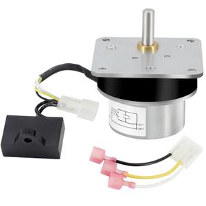 Hiorucet 812-4421 Auger Feed Motor for Quadrafire Pellet Stove CAB50-C, Castile, Classic Bay 1200, Contour, MT Vernon, Santa-Fe, Heatilator Eco-Choice Pellet Stoves PS35, PS35-C, PS50, CAB50, CAB50-C