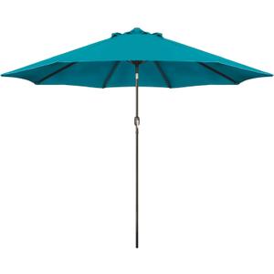 Blissun 9' Outdoor Patio Umbrella, Outdoor Table Umbrella, Yard Umbrella, Market Umbrella with 8 Sturdy Ribs, Push Button Tilt and Crank