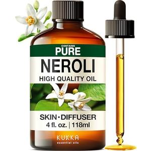 Kukka Neroli Essential Oil for Diffuser Skin - 4 Fl Oz - Neroli Oil, Floral Scent, for Aromatherapy, Candle, Bath Bomb, DIY Soap Making Scents