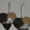 Handmade Fiber Bird Nesting Heart, Nesting Material for Wild Bird, Refillable Nesting Accessories, Hummingbird Nest/House, Outdoor Garden Decortion, Gifts for Bird/Nature Lovers (2pc)