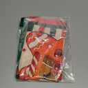 Cylanta Christmas Valances for Windows 54x18 Inch Red Gingerbread Men Candy Cane Curtain Valance for Kitchen Bathroom Living Room Bedroom Decor