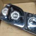 AnzoUSA 111170 Black Clear/Amber Projector Halo Headlight for Lexus LX470 - (Sold in Pairs)