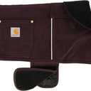 Carhartt Firm Duck Dog Chore Coat, Insulated Weather Resistant Jacket for Cold and Windy Conditions, Deep Wine, Large