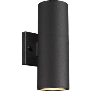 Ken & Ricky Outdoor Wall Light, Exterior Wall Lighting Fixtures, Cylinder Outside Light Fixtures for House Garage Patio Doorway Entryway (Black,No Sensor,1PK)