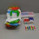 Chunful 48 Pieces Cute Coloring Goodie Gift Bags for Kids Birthday Party Coloring Tote Bags Reusable Cartoon Colorful Party Favor Non Woven with Colorful Pens DIY Crafts (Lovely with Maker)