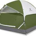 CAMEL CROWN Tents for Camping 2/3/4/5 Person Camping Dome Tent, Waterproof,Spacious, Lightweight Portable Backpacking Tent for Outdoor Camping/Hiking (4 person Army Green/grey)
