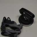 MAKERELE Powerful Aluminum Alloy Glass Suction Cup Small Handle Lifter 4.8",for Glass/Window/Tiles/Mirror/Granite Lifting,Double Handle Locking,Black