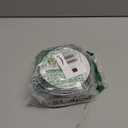 HUIHUANG Blue Velvet Wired Ribbon 2.5 inch Dusty Blue Velvet with Glitter Silver Christmas Ribbon for Tree Decorations, Bows, Wreaths, Garlands, Home Decor- Continuous 10 Yards