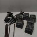 Solar Post Cap Lights 6 Pack with 1000mAh Battery - for 4x4 5x5 6x6 Fences, Larger Size & Longer Lasting, 2-Mode, IP64 Waterproof, for Fence Deck Patio Porch Yard (Black)