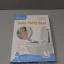 Orzbow Foldable Travel Potty Training Seat, Toddler Toilet Seat Attachment for Adult Toilets, Portable Potty with Suction Cups, Adjustable Length, Splash Guard, Non-Slip Base, Easy to Clean, White
