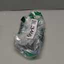 Reflective Dog Collar with Safety Locking Buckle, Adjustable Soft Breathable Nylon Collars for Small, Medium and Large Dogs(Collar+Leash S Width 3/4" Black)