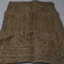 Hausattire Hand Woven Jute Braided Rug, 2'x3'  Natural, Reversible Boho Entry Area Rugs for Kitchen, Living Room I Farmhouse Indoor Outdoor Decorative Floor Rug, 24x36 Inches
