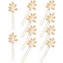 10 Pieces Bride Hair Accessories, Vintage Gold Leaf Hair Pins, Bridesmaid Headpiece for Wedding Hair Pins, Bride and Bridesmaid Hairstyle Accessories