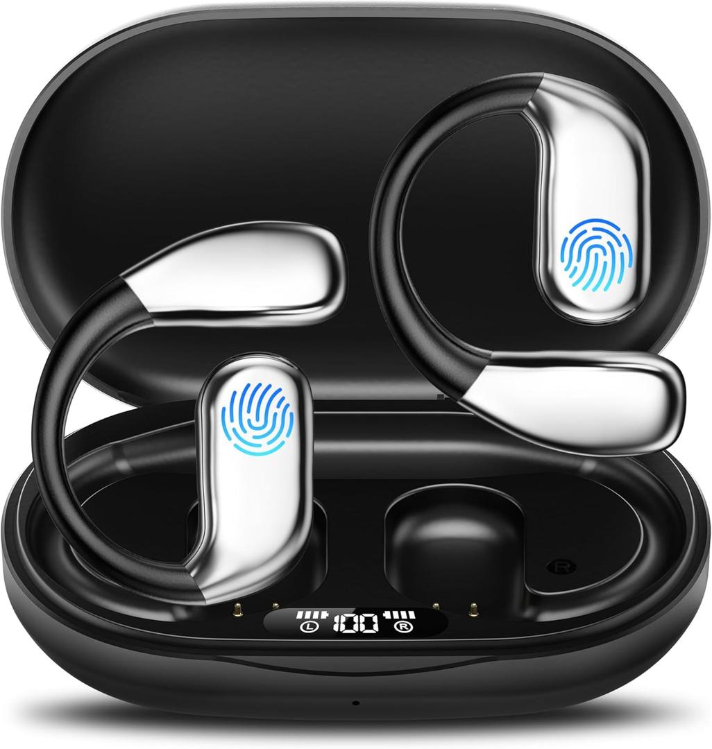 AI Language Translator Earbuds, OWS Real-Time 3-in-1 Translation Earbuds 144 Languages & Accents, Audifonos Traductores Ingls Espaol, Translation Device for Travel Business, Black
