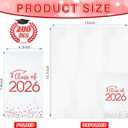 200pcs Class of 2026 Graduation Napkins, Disposable Congrats Grad Cocktail Napkins Foil Dot Paper Hand Towels for 2026 High School University College Graduation Party Decorations (Red)